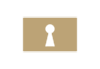 gold keying icon