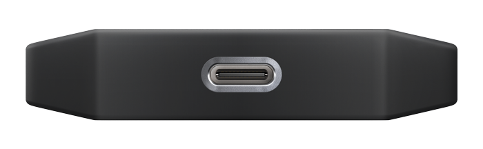 SanDisk PRO-G40 end view showing USB Type C port