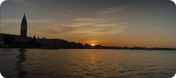 sample image of venice at sunset using the sirui lens