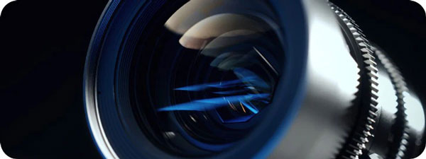 close up of the sirui lens
