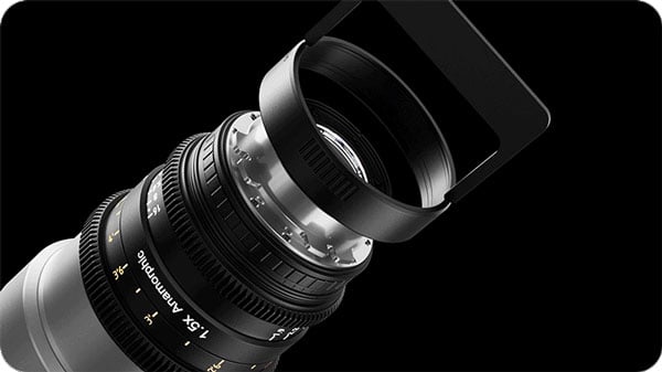 tools being used to change the lens mount of the sirui lens