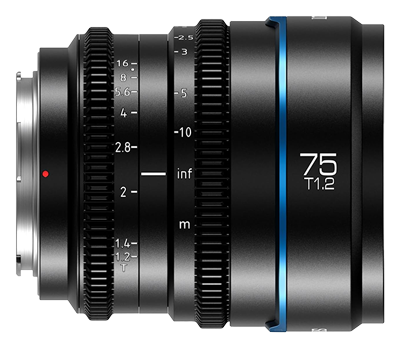 Sirui 75mm Night Walker T1.2 S35 Frame Cine Lens