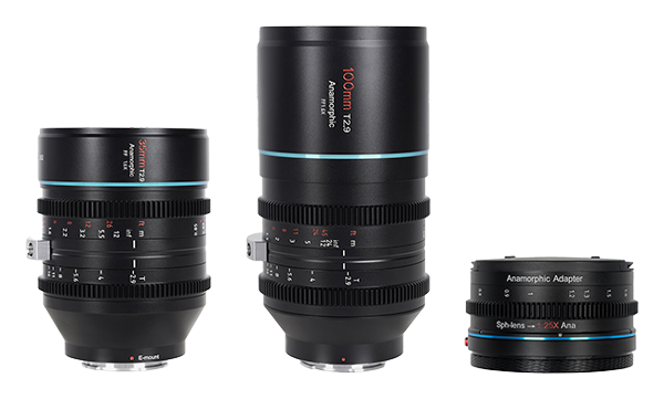 Sirui Venus T2.9 1.6x Full-Frame Anamorphic 2-Lens Kit With 1.25x Adapter