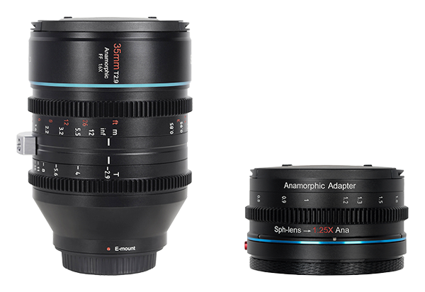 Sirui 35mm Venus T2.9 1.6x Full-Frame Anamorphic Lens With 1.25x Adapter