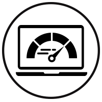 black acceleration icon