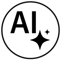 black ai icon