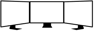 black monitors icon