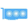 blue gpu icon