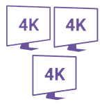 symbol showing 3 4k displays, Sonnet Echo 13 Triple 4K Display Dock