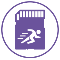 symbol showing sd card icon, Sonnet Echo 13 Triple 4K Display Dock