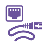 symbol showing ethernet networking, Sonnet Echo 13 Triple 4K Display Dock