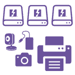 purple devices icon