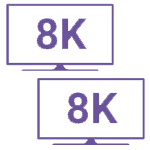 purple displays icon