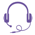 purple headset icon