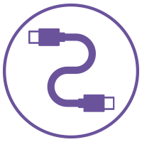 purple cable icon