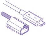 purple thunderlok cable icon