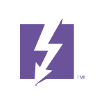 purple thunderbolt logo