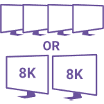 purple monitor support icon
