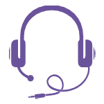 purple headset icon