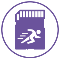 purple ds/micro sd icon