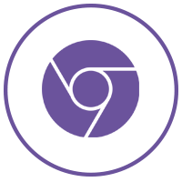 purple chromebook icon