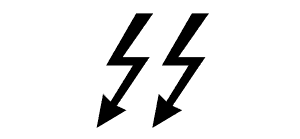 black thunderbolt 5 icon
