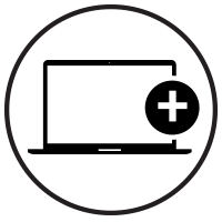 black connectivity icon