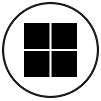 black windows icon