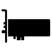 black audio card icon