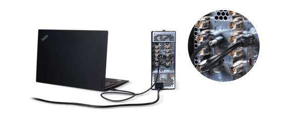 single thunderbolt port connection for the thunder expansion system
