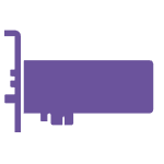 purple audio card icon
