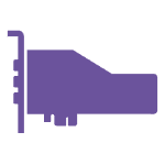 purple networking card icon