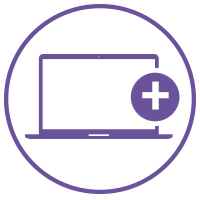 purple connectivity icon