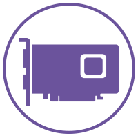 purple pcie card icon