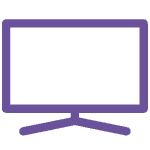 Purple display icon