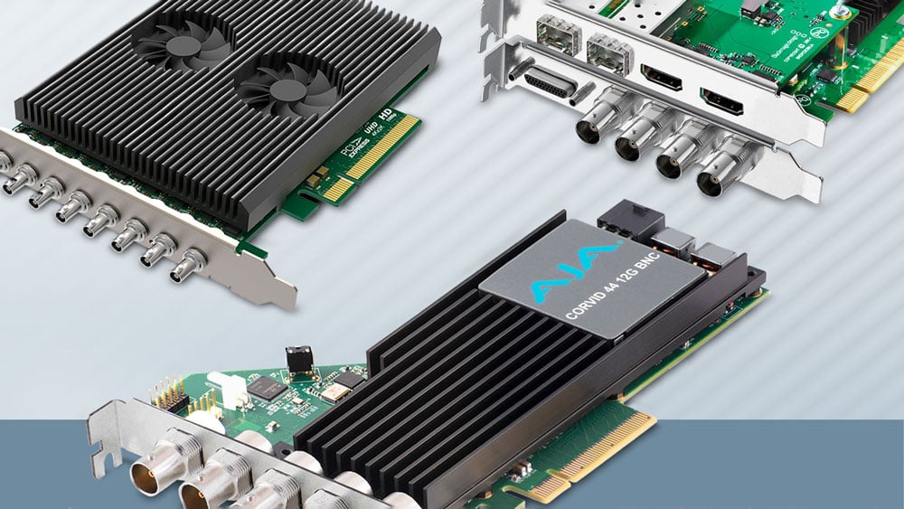 examples of compatible pcie cards on a blue background