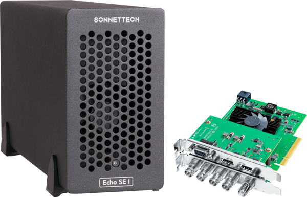 Sonnet Echo SE I T5 Thunderbolt 5 Expansion System And Blackmagic Design DeckLink 8K Pro G2 Bundle