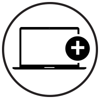 black connectivity icon