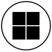 black windows icon