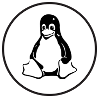 black linux icon