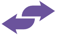 purple flow control icon