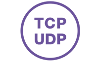 purple tcp and udp icon