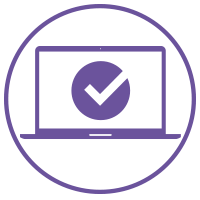 purple pc icon