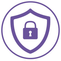 purple secuirty icon