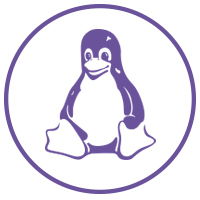 purple linux icon
