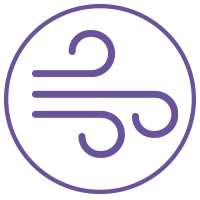 purple airflow icon