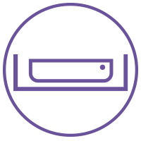 purple storage icon