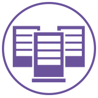 purple servers icon