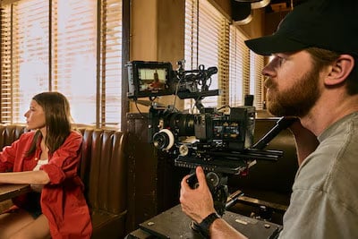 sony fx5 in use on a film set