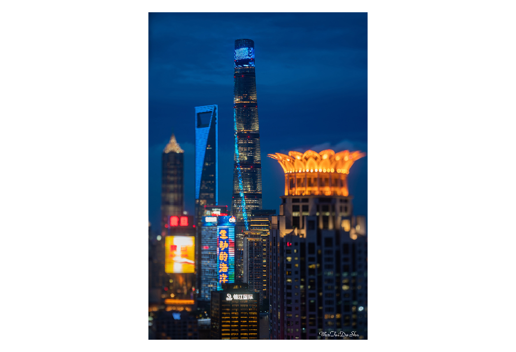 sample image of a city skyline taken with the ttartisan macro lens